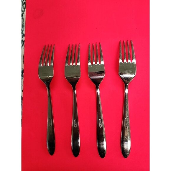 ONEIDA Mascagni II Dinner Fork Stainless Steel Flatware Set of 4 - Picture 2 of 3
